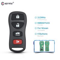 【❉HOT SALE❉】 qiukekang81481 Keyyou 4ปุ่ม315Mhz กุญแจรีโมตรายการ Keyless Altima Armada คลิกเกอร์ประดับพวงกุญแจเหมาะสำหรับนิสสันรุ่น Maxima Sentra Kbrastu15 Infiniti