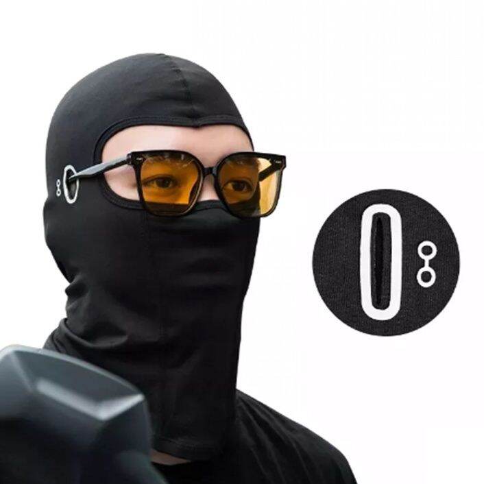 Motowolf Balaclava Ice Silk Fabric with Eyeglasses Hole for AllSeason