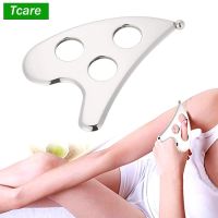 Tcare Massage Guasha Plate, Stainless Steel Scraping Board Facial Body Scrapper Massage Plate for Release Pain Relief Whole Body