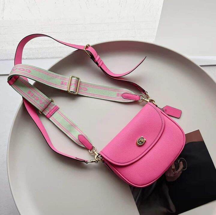 Coach CA094 Willow Saddle Ladies Bag Pink Lazada PH