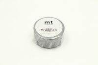 mt masking tape Pure Bachelors Button Stone/Linen (MTWILL17) / เทปตกแต่งวาชิ ลาย Pure Bachelors Button Stone/Linen แบรนด์ mt masking tape จากประเทศญี่ปุ่น