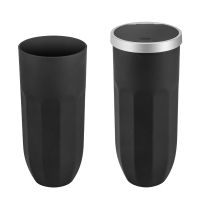 Car Trash Can With Lid Car Trash Can Cup HolderLeakproof Vehicle Automotive Cup Holder Car Trash Can Small Trash Bin For