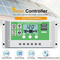 PWM Solar Charger Controller 10A,20A,30A,50A,60A โซล่า ชาร์จ คอนโทรลเลอร์ 12 V / 24 V SOLAR CELL แผง PV บ้าน LCD Dual USB ใหม่ SOLAR Controller