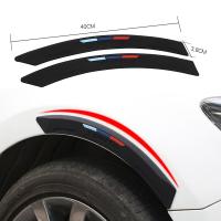 【CW】40 X 3.8CM Car Wheel Rim Eyebrow Protector Wheel Arch Mouldings Rubber Stickers Decorative Strip Bumper Protector Guard Scratch