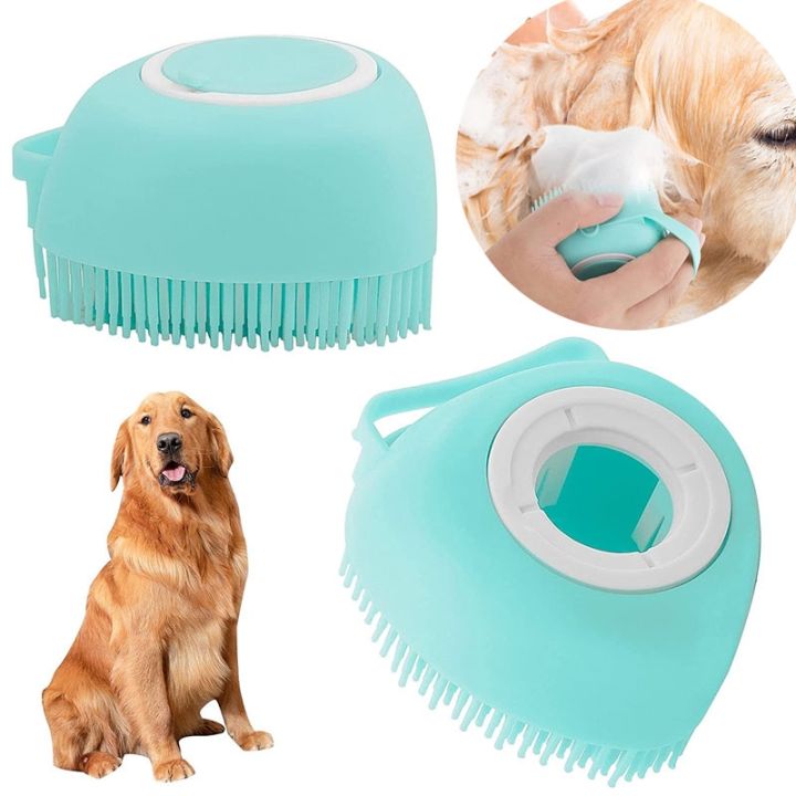 1pc Adjustable Pet Bath Massager Silicone Glove Type Cleaning Supplies For  Cats And Dogs, Dog Shower Attachment