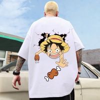 CODTheresa Finger S-8XL Couple Wear Japanese Cartoon Anime Print Short-Sleeved T-Shirt Men Women Trendy High Street Plus Size Teenager Round Neck Lo