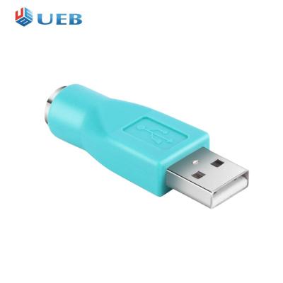 PS/2หญิงเป็น USB ชายอะแดปเตอร์เชื่อมต่อตัวแปลงสำหรับเมาส์และคีย์บอร์ด