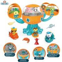 Octonauts โมเดลเรือโจรสลัดฐานป้อม Octo-Pod,เรือ Black Shark เสียงและแสงชุด Barnacles Kwazii การ์ตูนแอคชั่นของขวัญของเล่น