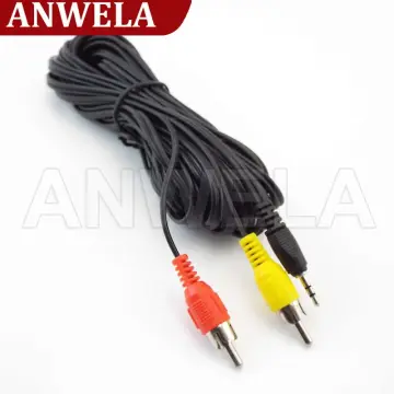 2.5mm Jack to 3 x RCA Phono Lead Audio / Video AV Cable 2.5mm to