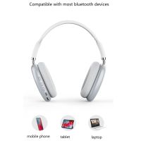 Bluetooth 5.0 Headphones, Over-Ear Wireless Headphones, for Game Console Ps4, Computer