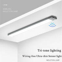 Hot Kitchen Corridor Stair Lightings Ultra-Thin LED Motion Sensor USB ชาร์จภายใต้ตู้ไฟโคมไฟกลางคืนไร้สาย Indoor