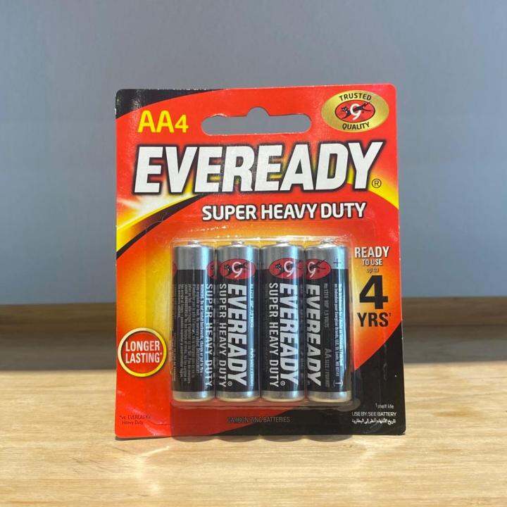 Eveready Super Heavy Duty AA4 Battery (4 Batteries) | Lazada