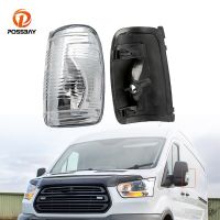 ตัวระบุกรอบไฟ Lampu Sein Samping กระจกมองหลังรถเลนส์ใสสำหรับ Ford Transit MK8 2014 2015 2016 2017 2018 2019 2020