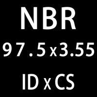 แหวนยางโอริง Id90 3.55มม./92.5/95/97.5/100มม. ปะเก็น10ชิ้น/ล็อตหนาซีลแหวนรองแหวนซีลไนไตรล์โอแหวนน้ำมัน (Id97.5Mm)