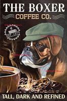 Metal Tin Sign Wall Decor Boxer Dog Signs Wall Art Hanging Plaque Aluminum Signage Posters 8x12 Inch Pipe Fittings Accessories