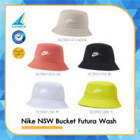 Nike Collection ไนกี้ หมวก หมวกบักเก็ต UX NSW Bucket Futura Wash DC3967-010 BK / DC3967-072 BONE / DC3967-814 OR / DC3967-308 YL / DC3967-536 PP (900)