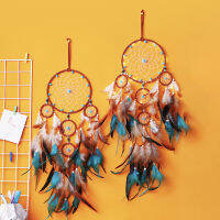 แขวนผนัง Hot Five แหวน Dreamcatchers ตกแต่ง R Feathers วงกลม Feather ตกแต่งบ้านขาย Vintage Dream Catcher