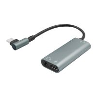 Type C to Type-C+3.5mm Headphone Audio Adapter with PD3.0