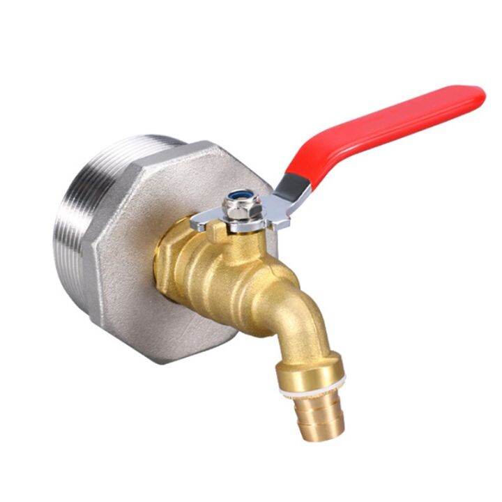 2 Inch Drum Faucet Brass Barrel Faucet with EPDM Gasket for 55 Gallon