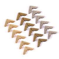 ┅ 50pcs 14x14mm Antique Metal Book Scrapbooking Notebook Albums Menus Folders Corner Protectors Bronze Tone C3055