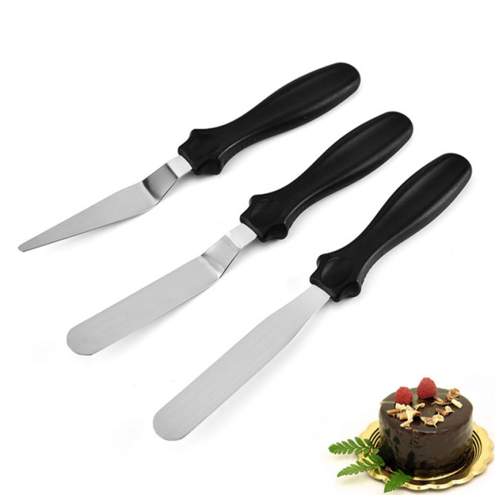 3pcs-stainless-steel-cake-cream-spatula-butter-icing-smoother-kitchen-pastry-baking-decoration-tools-wedding-party-accessories