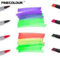 Finecolour EF102หมึกพิมพ์แอลกอฮอล์480สีแปรงขนนุ่มสเก็ตช์ภาพศิลปะมาร์กเกอร์