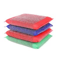 hotx 【cw】 Pots Cleaning Scourer Reusable Pans Wool Sponge Rub Washable Scrubber Accessories Domestic Utilities Washing