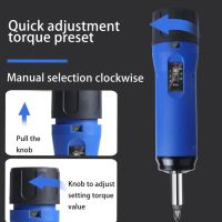 Screwdriver Torque Wrench Screw Locking Φ39mm Handle 1-6N.m 4 Types Head