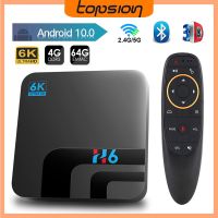 TOPSION กล่องทีวี10 GB 4GB 32GB 64GB 4K H.265กล่องสมาร์ททีวี3D วิดีโอ2.4G 5Ghz สมาร์ททีวีบลูทูธ Wi-Fi กล่องทีวีชุดกล่องกล่องด้านบน