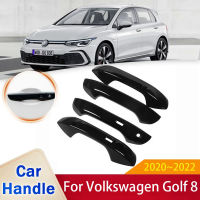 AFit สำหรับ Volkswagen VW Golf 8 Mk8 2020 2021 2022 Gloss สีดำสมาร์ทประตูสติกเกอร์ Trim รถป้องกันฟิล์ม AccessoriesM