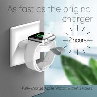 อะแดปเตอร์แบบพกพาขนาดเล็กสำหรับ Apple IWatch 1 2 3 4 5 6 7 SE Dock Fast Charging Smart Watch Wireless Charger Base