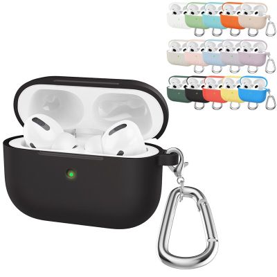 Silicone Cover Case For apple Airpods Pro Case Bluetooth Case with Hook For Air Pods Pro 1 Earphone Accessories skin airpods pro Headphones Accessorie