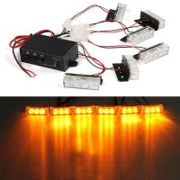 【CW】﹊∏✷  Flashing Strobe Lights for Truck Car Grille Emergency Hazard Warning lights 12V