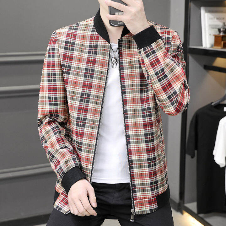 spring plaid jacket