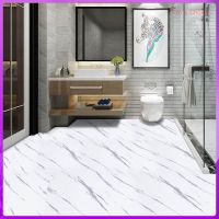 【LZ】✎﹊  Floor Tile Sticker Bathroom Kitchen Wallpaper Wall Stickers Waterproof Self-adhesive Vinyl Film Decoration Marble Wood Non-slip