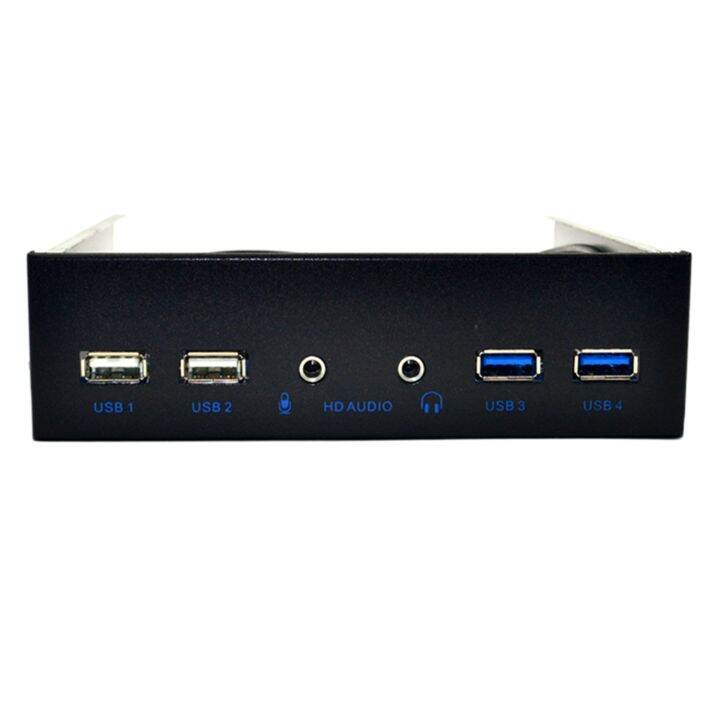 5.25 Inch Desktop Pc Case Internal Front Panel Usb Hub 2 Ports Usb 3.0