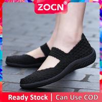 ZOCNรองเท้าลำลองสำหรับผู้หญิง,รองเท้าโลฟเฟอร์สำหรับผู้หญิงรองเท้าแบบสวมส้นเตี้ยรองเท้าขนาดใหญ่พิเศษ35-42