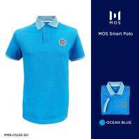 New arrival !!! Mos Smart Polo โปโลชาย cotton 100% หนานุ่ม ใส่สบาย ไม่ร้อน MMB-0529Z สี ฟ้า เขียว ชมพู