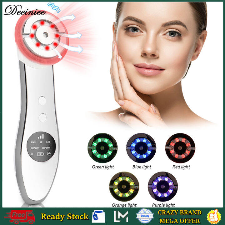 LED Light Therapy RF 5 LED Face Lifting Machine High Frequency Skin Rejuvenationfor Acne Wrinkle