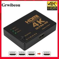 4K 2K 3x1 HDMI Cable Splitter HD 1080P Video Switcher Adapter 3 Input 1 Output Port HDMI Hub for Xbox DVD HDTV Laptop PC TV