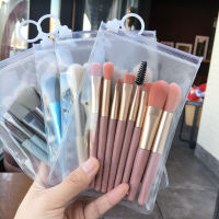 8Pcs ชุดแปรงแต่งหน้า Mini Blusher อายแชโดว์แปรง Professional Loose Powder Foundation Applicators แปรงแต่งหน้า Tools