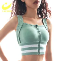 LAZAWG Fitness Sports Bra Pad Women Breathable Push Up Yoga Tank Top Seamless High Stretch Gym Shockproof Run Energy Underwear