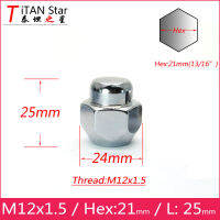 4pcs M12x1.5 1.5 OEM OE Stock Factory ล้อขอบ HEX 21mm LUG NUTS สำหรับ MAZDA 3 6 Atenza Axela CX-5 CX-4 RX-8 112125-07