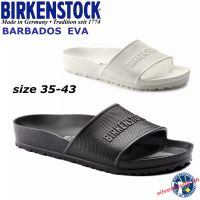 ใหม่!!! Birkenstock Barbados Eva รองเท้าแตะลําลองสําหรับผู้ชายผู้หญิง Unisex สีดําสีขาว