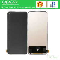 LCD TFT ไม่มีจอแสดงผลลายนิ้วมือ + Digitizer หน้าจอสัมผัสสำหรับ OPPO Realme Q3 Pro / Find X3 Lite