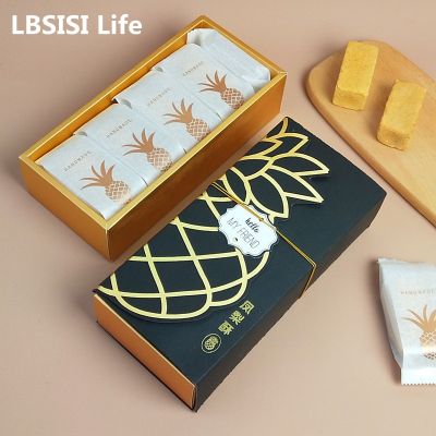 LBSISI Life 10ชิ้น/ล็อต Pinesuitable สำหรับ Apple กล่องกระดาษรองเค้กขนมแฮนด์เมดลูกอมตังเมคุกกี้สำหรับบรรจุวันเกิดงานเลี้ยงสมรส