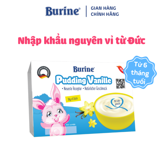 Combo 4 vỉ mix đủ vị pudding và cháo sữa ăn dặm burine dinh dưỡng cho bé - ảnh sản phẩm 3