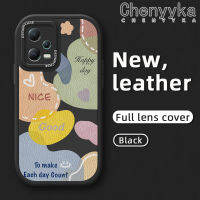 เคส Chenyyka สำหรับ Redmi Note 12เคสโทรศัพท์หนังดีไซน์ใหม่ลายการ์ตูนแฟชั่นสีสันสดใสเคสซิลิโคนนิ่มคลุมทั้งหมดเคสป้องกันเลนส์กล้องเคสกันกระแทก