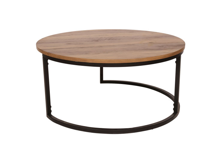 โต๊ะกาแฟ-โต๊ะกลาง-โต๊ะกลม-รุ่น-richard-uct-7033-7034-ท๊อปไม้-mdfปิดผิวด้วยวีเนียร์ลายไม้สักสีวอลนัท-ท๊อปโต๊ะขนาด-60-80-ซม-fullhouse