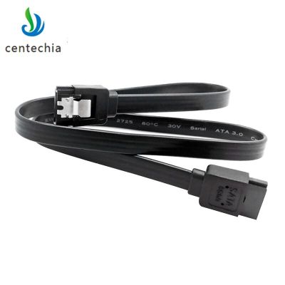 【Cod】 Huilopker MALL Centechia 6กิกะไบต์/วินาที SATA 3.0 SATA3พอร์ต Hard Disk ข้อมูลสาย Bend และตรงโลหะหัวเข็มขัดสำหรับ SSD HDD